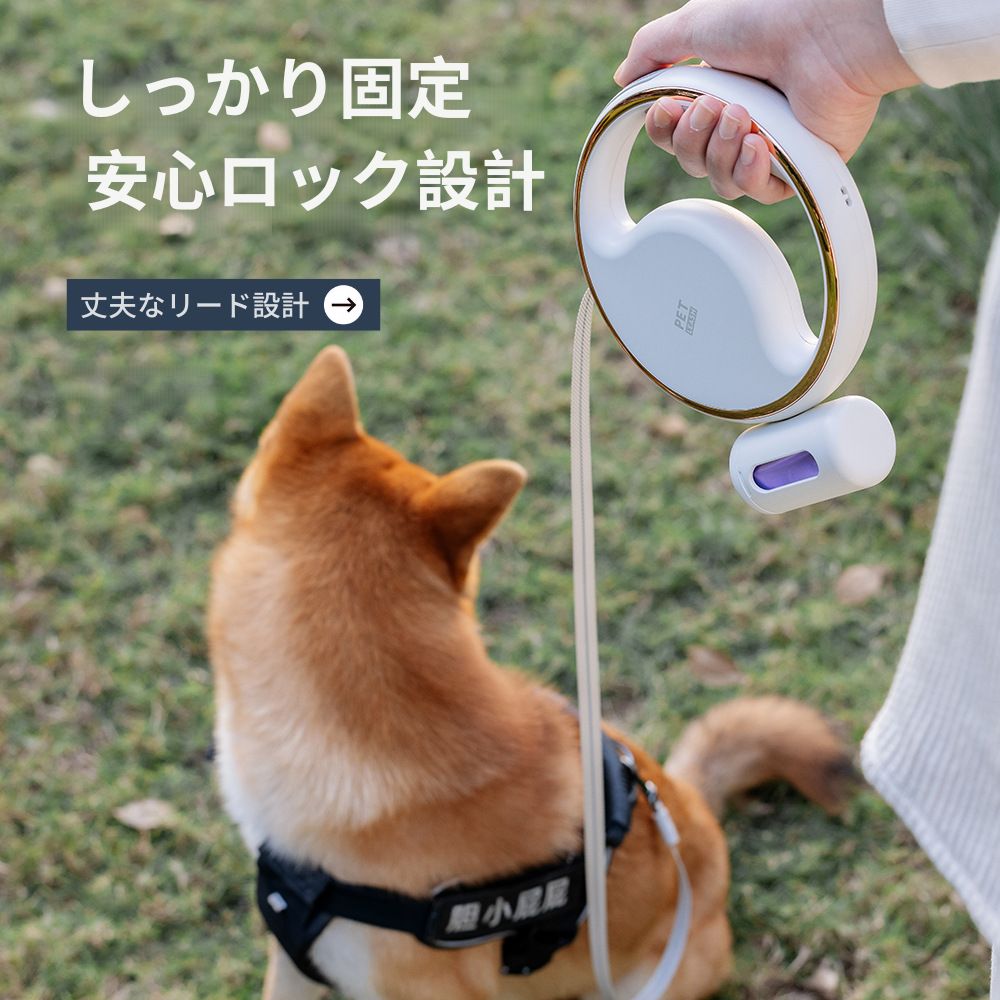 夜道でも安心 ペット用LEDリード