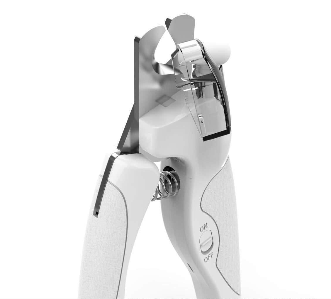 LEDライト付きペット用スマート爪切り 血管が見えやすく安全設計